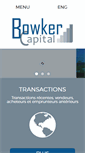 Mobile Screenshot of bowkercapital.com