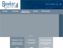 Tablet Screenshot of bowkercapital.com